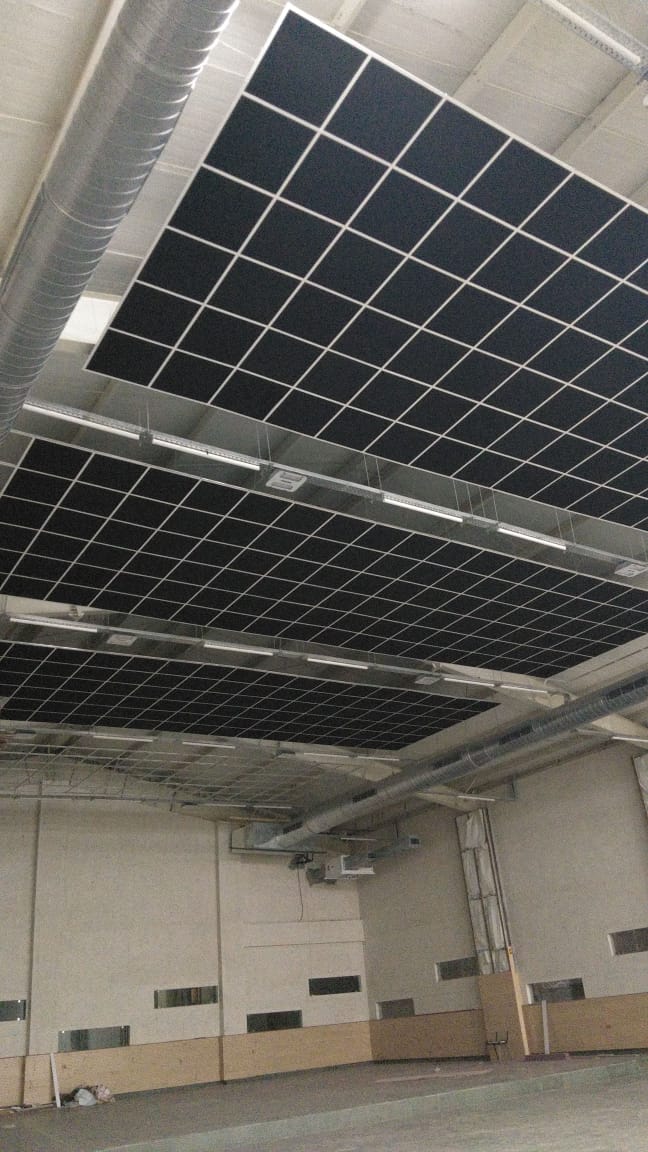 acoustic glasswool tiles