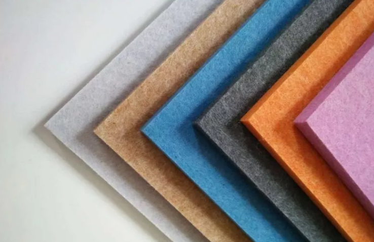 PET acoustic panel products